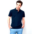 Navy - Back - SOLS Mens Summer II Pique Short Sleeve Polo Shirt