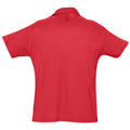 Red - Back - SOLS Mens Summer II Pique Short Sleeve Polo Shirt