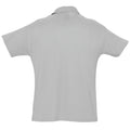 Grey Marl - Back - SOLS Mens Summer II Pique Short Sleeve Polo Shirt