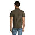 Army - Side - SOLS Mens Summer II Pique Short Sleeve Polo Shirt
