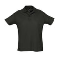 Black - Front - SOLS Mens Summer II Pique Short Sleeve Polo Shirt