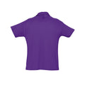 Dark Purple - Side - SOLS Mens Summer II Pique Short Sleeve Polo Shirt