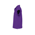 Dark Purple - Lifestyle - SOLS Mens Summer II Pique Short Sleeve Polo Shirt