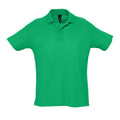 Kelly Green - Front - SOLS Mens Summer II Pique Short Sleeve Polo Shirt