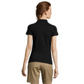 Black - Lifestyle - SOLS Womens-Ladies People Pique Short Sleeve Cotton Polo Shirt