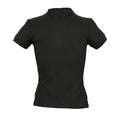 Black - Pack Shot - SOLS Womens-Ladies People Pique Short Sleeve Cotton Polo Shirt