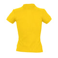Gold - Pack Shot - SOLS Womens-Ladies People Pique Short Sleeve Cotton Polo Shirt