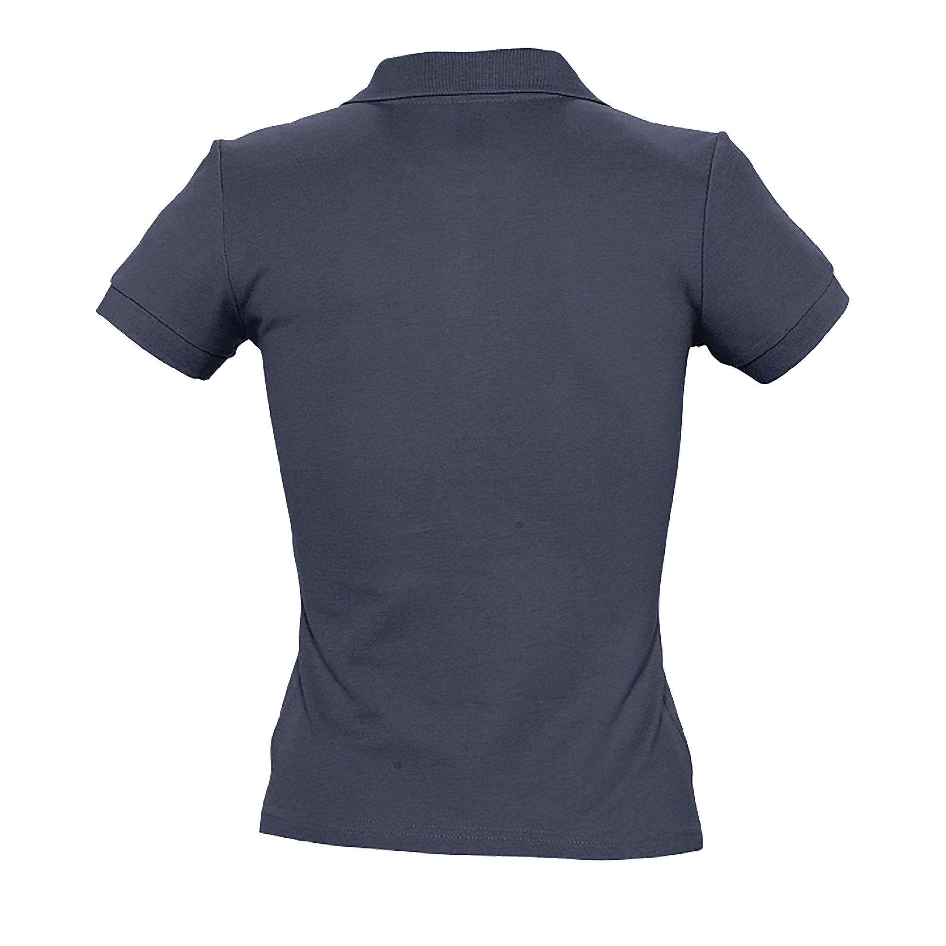 Navy - Pack Shot - SOLS Womens-Ladies People Pique Short-Sleeved Polo Shirt