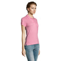 Orchid Pink - Lifestyle - SOLS Womens-Ladies People Pique Short Sleeve Cotton Polo Shirt