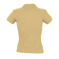 Sand - Pack Shot - SOLS Womens-Ladies People Pique Short Sleeve Cotton Polo Shirt