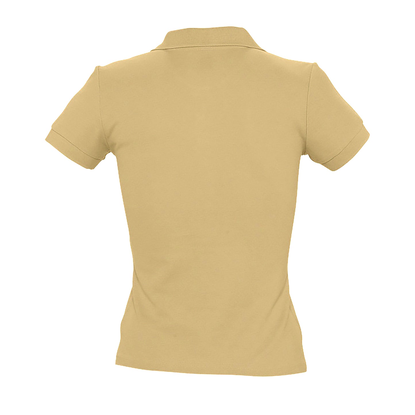 Sand - Pack Shot - SOLS Womens-Ladies People Pique Short-Sleeved Polo Shirt