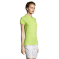 Apple Green - Side - SOLS Womens-Ladies People Pique Short Sleeve Cotton Polo Shirt
