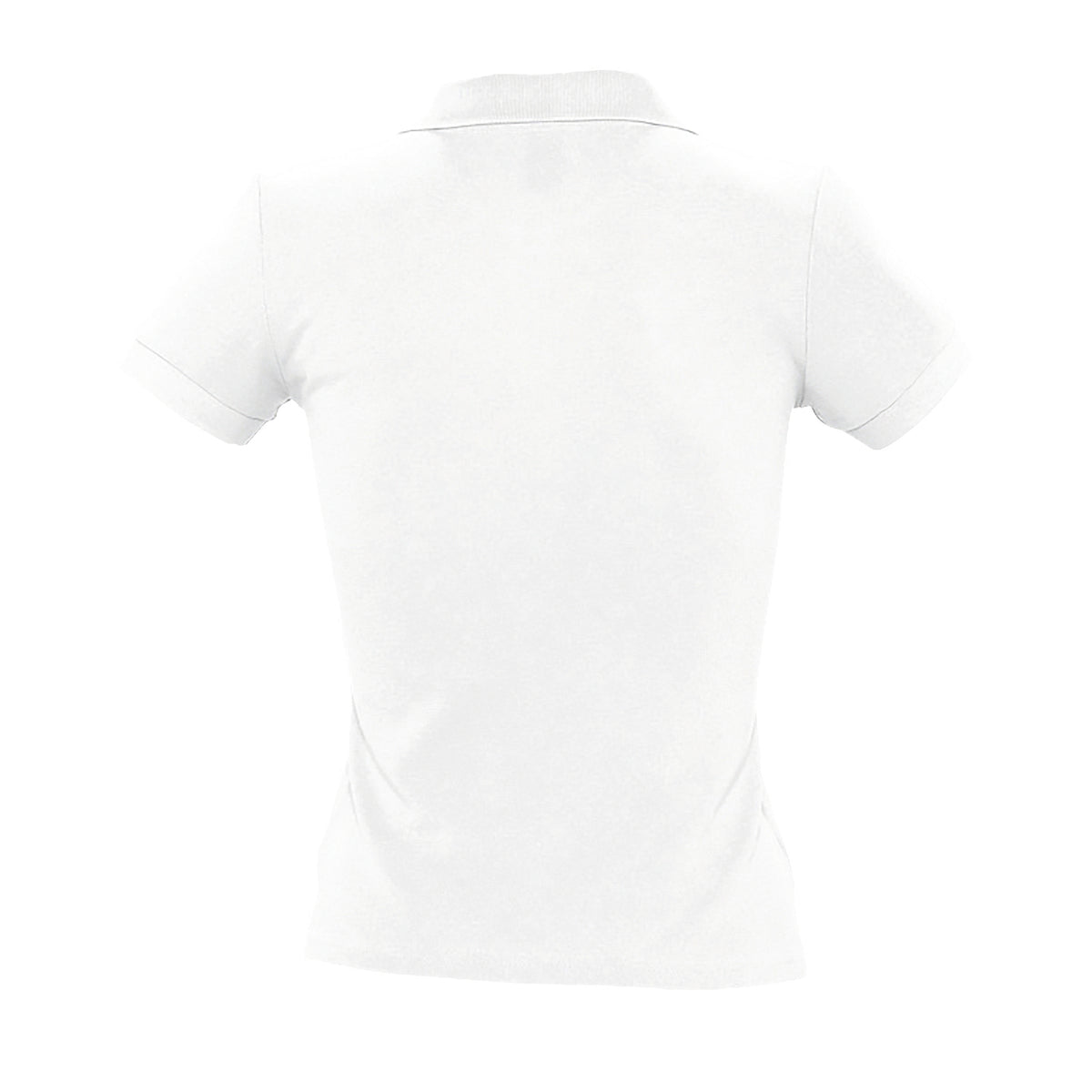 White - Pack Shot - SOLS Womens-Ladies People Pique Short-Sleeved Polo Shirt