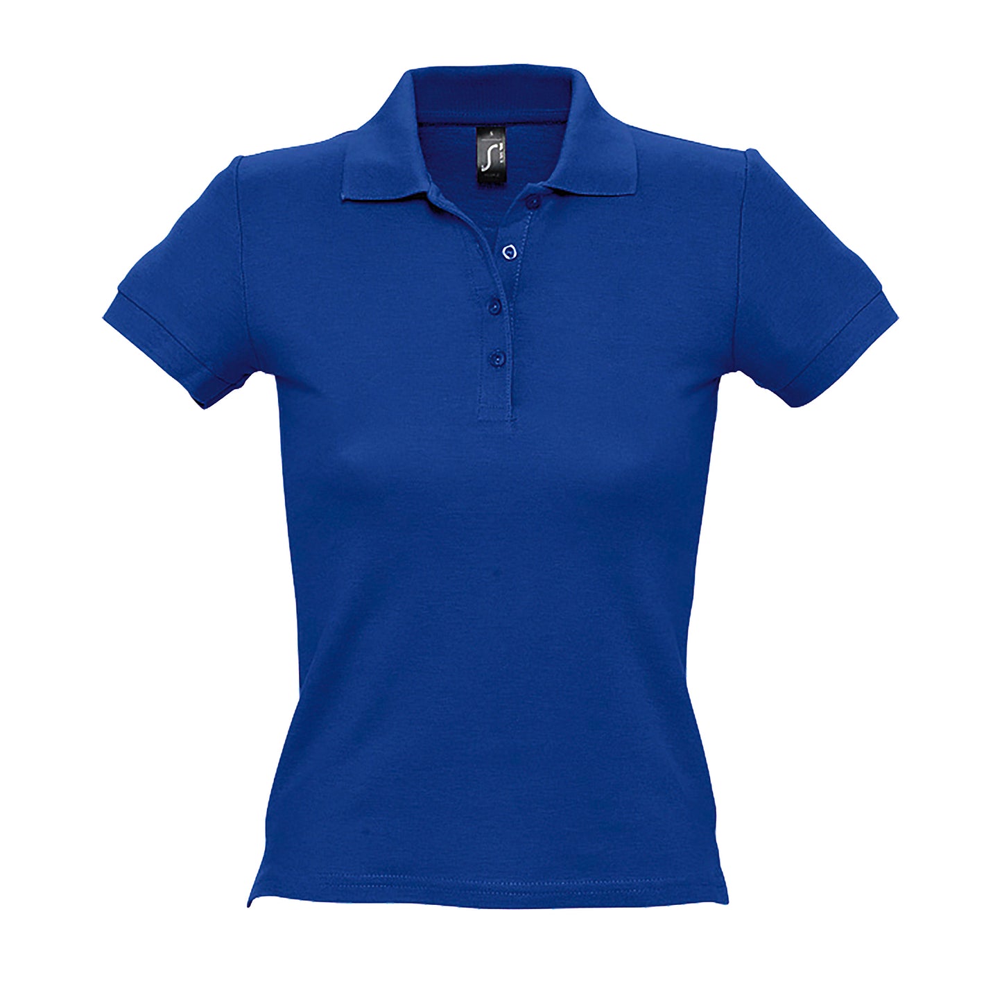 Royal Blue - Front - SOLS Womens-Ladies People Pique Short-Sleeved Polo Shirt