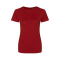 Fire Red - Front - Ecologie Womens-Ladies Organic Cascades T-Shirt