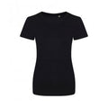 Jet Black - Front - Ecologie Womens-Ladies Organic Cascades T-Shirt