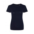 Navy - Front - Ecologie Womens-Ladies Organic Cascades T-Shirt
