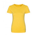 Sun Yellow - Front - Ecologie Womens-Ladies Organic Cascades T-Shirt