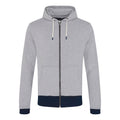 Heather-Navy - Front - Ecologie Mens Okavango Contrast Zoodie