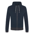 Navy-Charcoal - Front - Ecologie Mens Okavango Contrast Zoodie