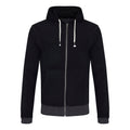 Black-Charcoal - Front - Ecologie Mens Okavango Contrast Zoodie