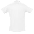 White - Back - SOLS Mens Spring II Short Sleeve Heavyweight Polo Shirt
