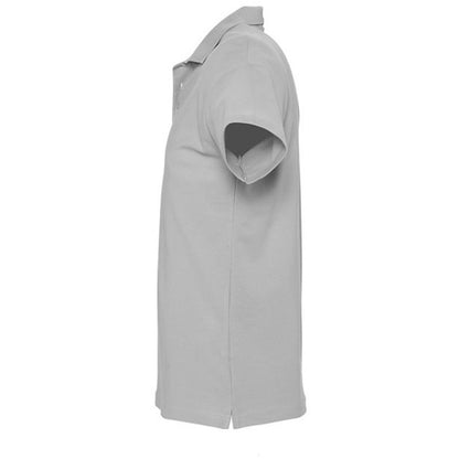Grey Marl - Side - SOLS Mens Spring II Short Sleeve Heavyweight Polo Shirt