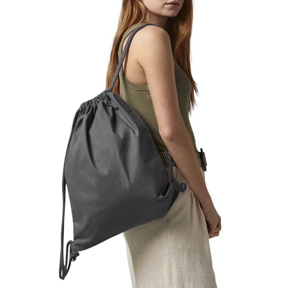 Graphite - Side - Westford Mill Premium Cotton Gymsac