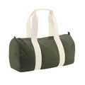 Olive Green - Front - Westford Mill EarthAware Organic Barrel Bag