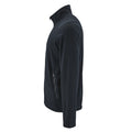 Navy - Side - SOLS Mens Norman Fleece Jacket