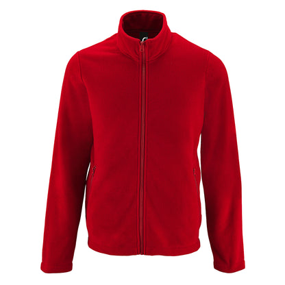 Red - Front - SOLS Mens Norman Fleece Jacket