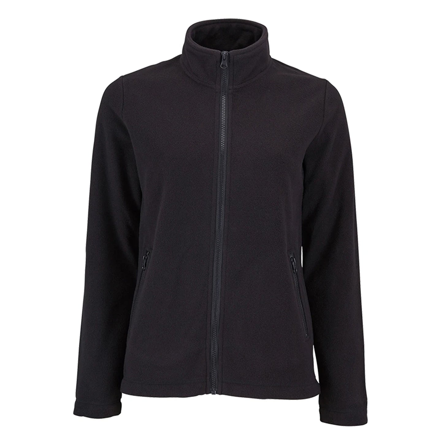 Black - Front - SOLS Womens-Ladies Norman Fleece Jacket