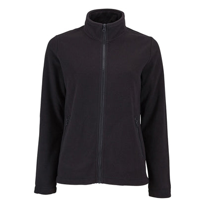 Black - Front - SOLS Womens-Ladies Norman Fleece Jacket