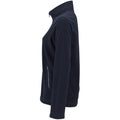 Navy - Side - SOLS Womens-Ladies Norman Fleece Jacket