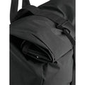 Black Reflective - Back - BagBase Reflective Roll Top Backpack