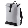 Silver Reflective - Front - BagBase Reflective Roll Top Backpack