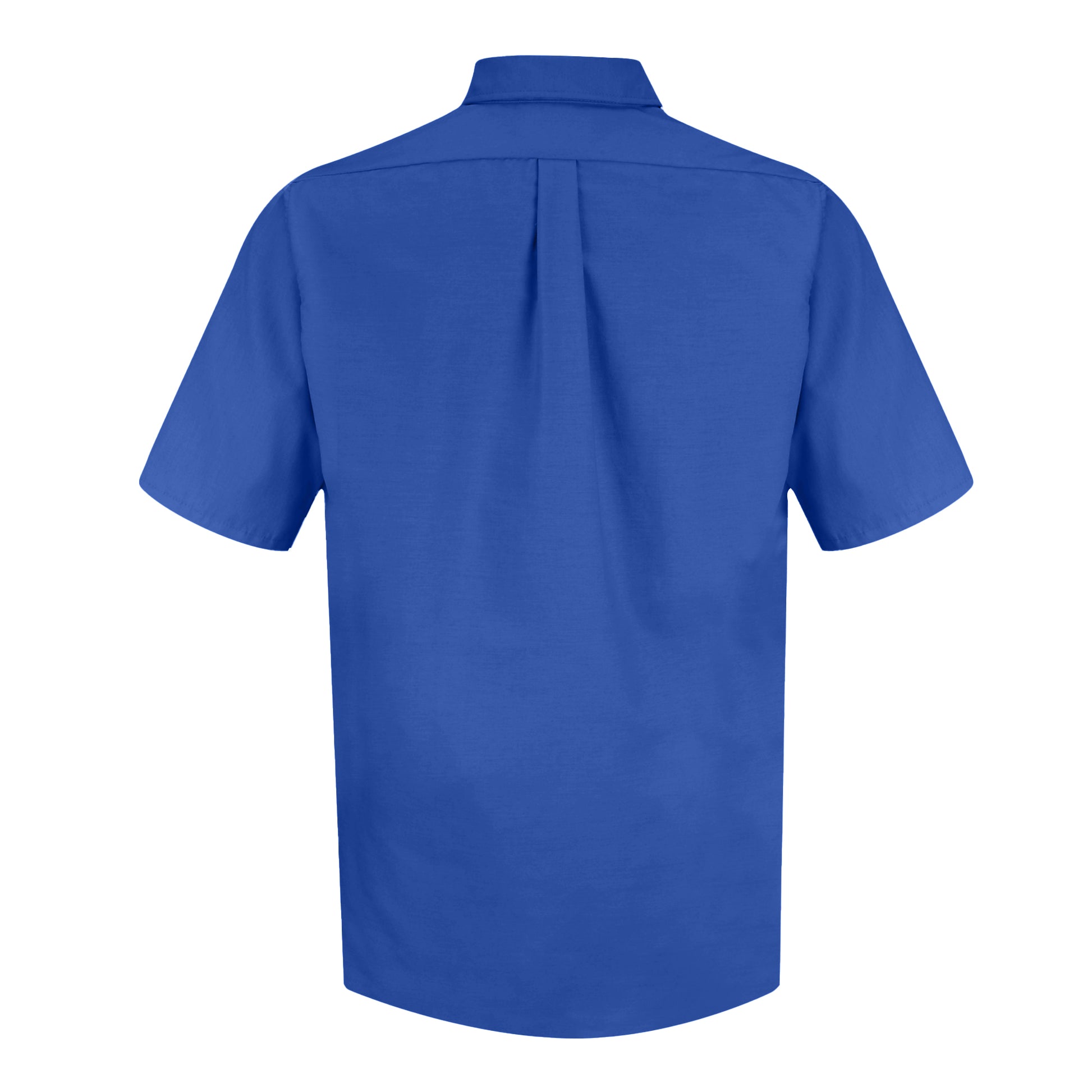 Royal Blue - Back - Premier Mens Short Sleeve Poplin Shirt
