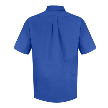 Royal Blue - Back - Premier Mens Short Sleeve Poplin Shirt