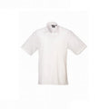 White - Front - Premier Mens Short Sleeve Poplin Shirt