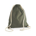 Olive Green - Back - Westford Mill EarthAware Organic Gymsac