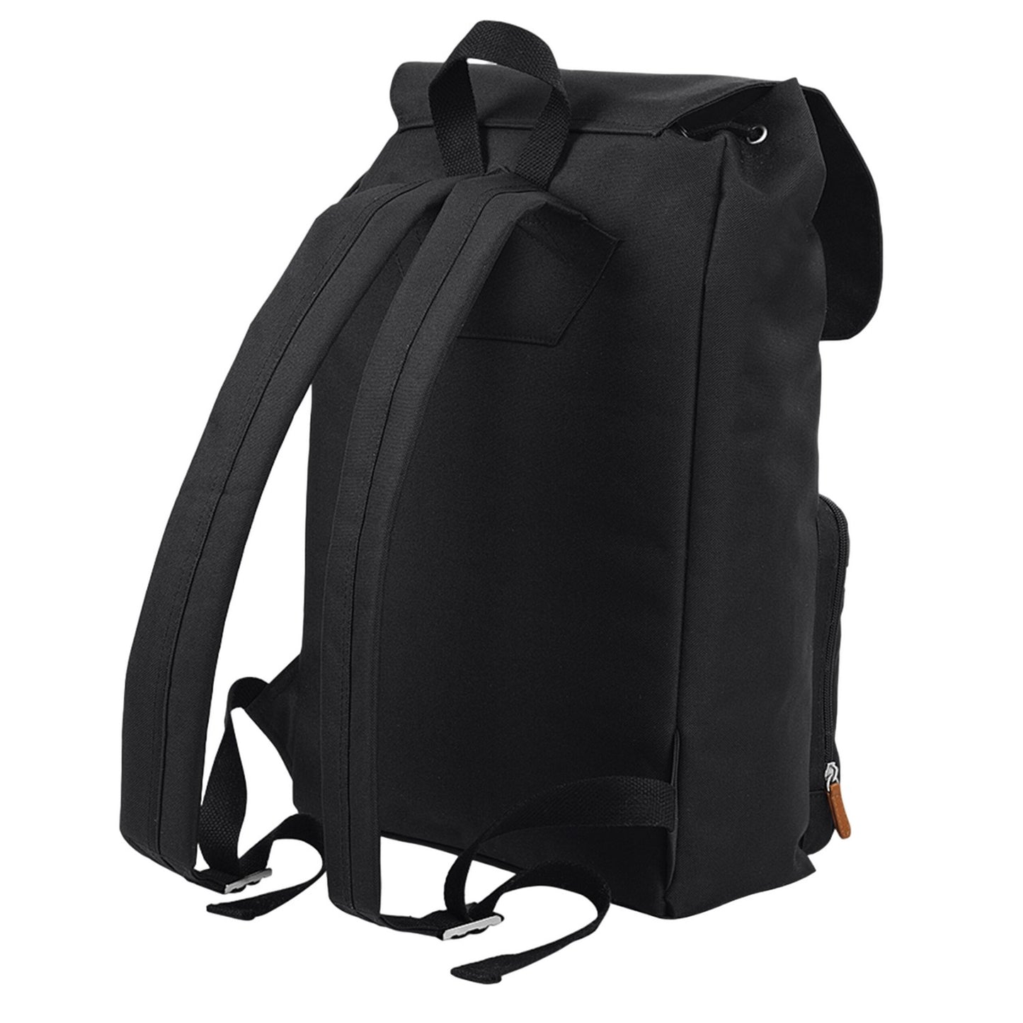 Black-Brown - Back - BagBase Vintage Laptop Backpack