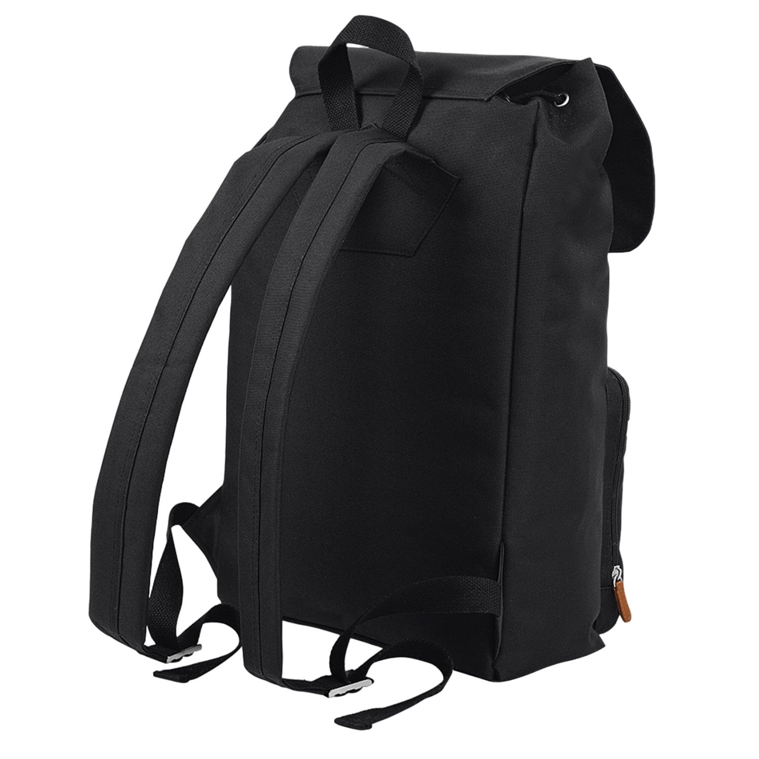 Black-Brown - Back - BagBase Vintage Laptop Backpack