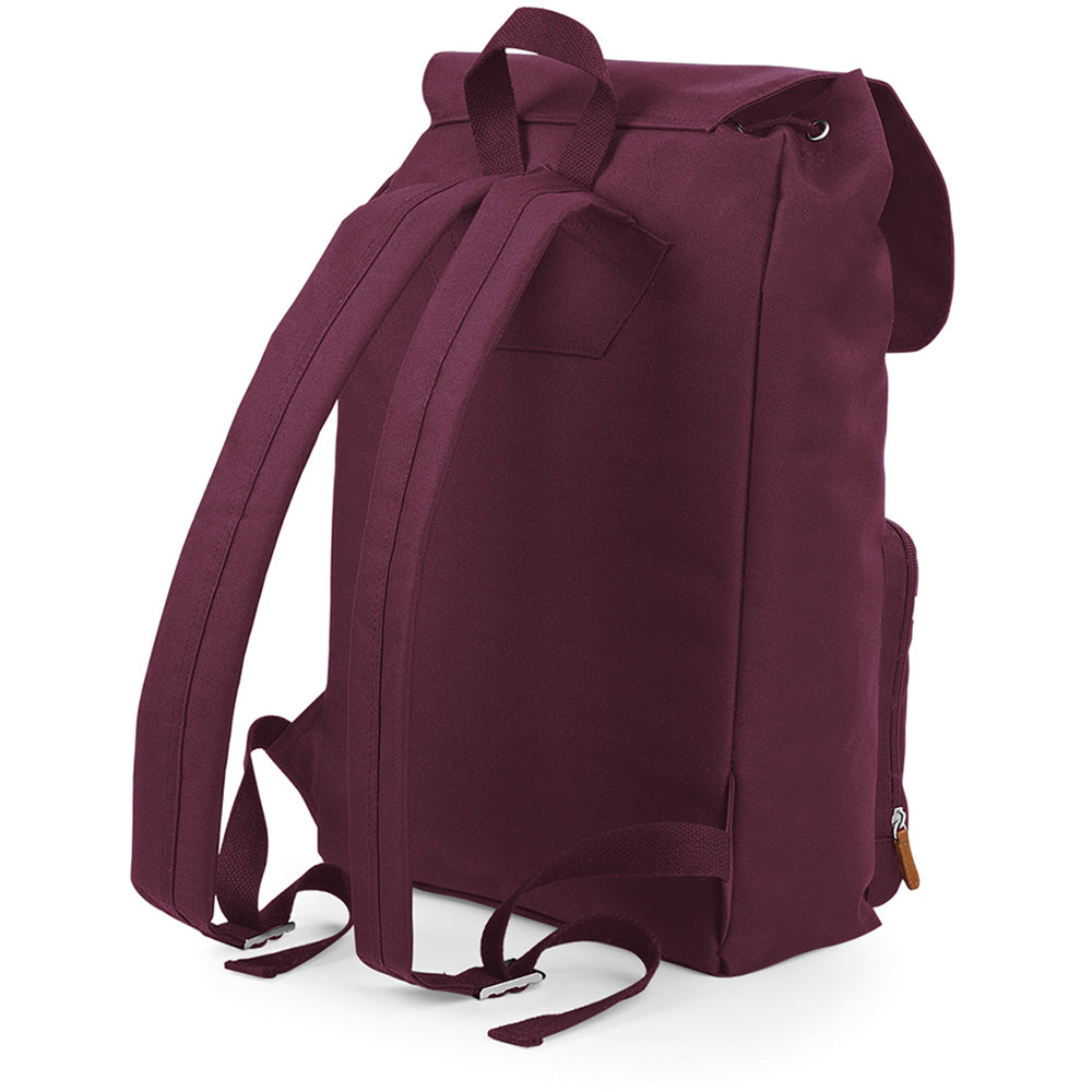Burgundy - Back - BagBase Vintage Laptop Backpack