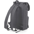 Graphite-Black - Back - BagBase Vintage Laptop Backpack