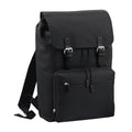 Olive Green-Black - Front - BagBase Vintage Laptop Backpack