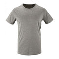 Grey Marl - Front - SOLS Mens Milo Organic T-Shirt