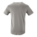 Grey Marl - Back - SOLS Mens Milo Organic T-Shirt