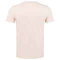 Creamy Pink - Back - SOLS Mens Milo Organic T-Shirt