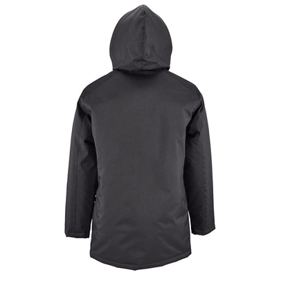 Charcoal - Back - SOLS Unisex Adults Robyn Padded Jacket