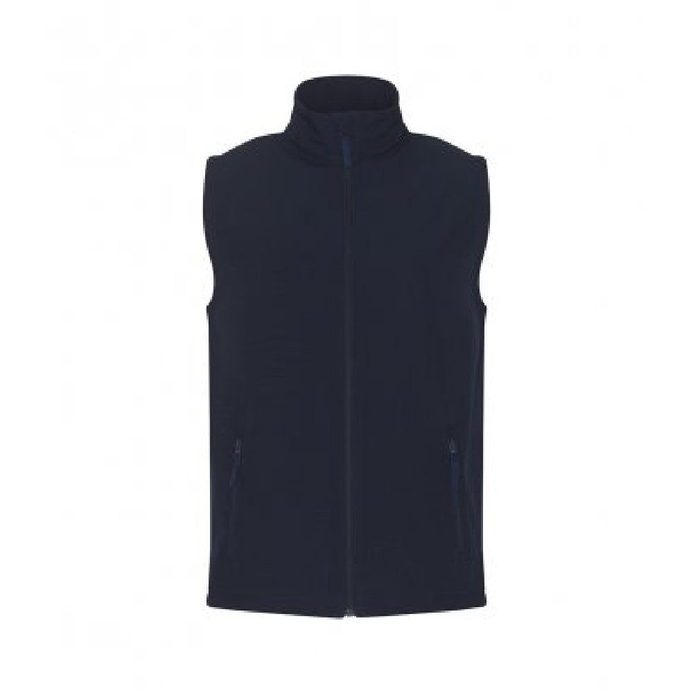 Navy - Front - PRO RTX Mens Pro Soft Shell Gilet